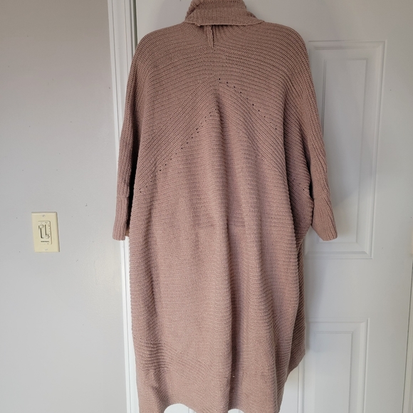 NWT Anthropologie Sleeping On Snow Open Cardigan Pink Blush Ribbed One Size - Picture 6 of 9